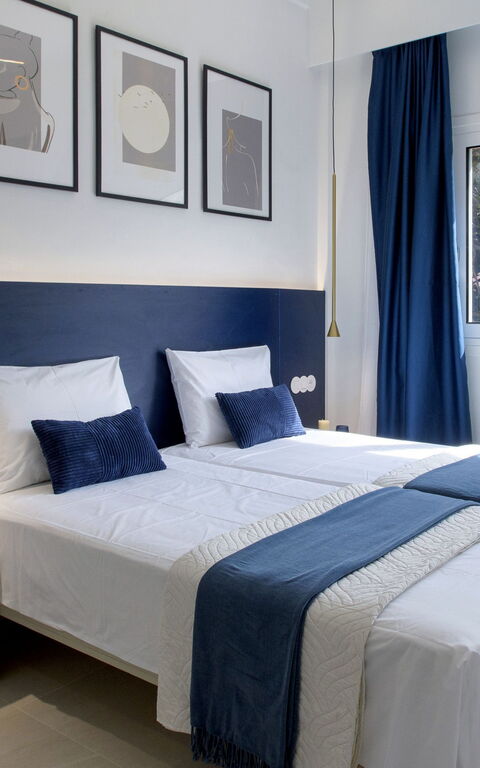 Villa Aurora Blue: chambre à coucher