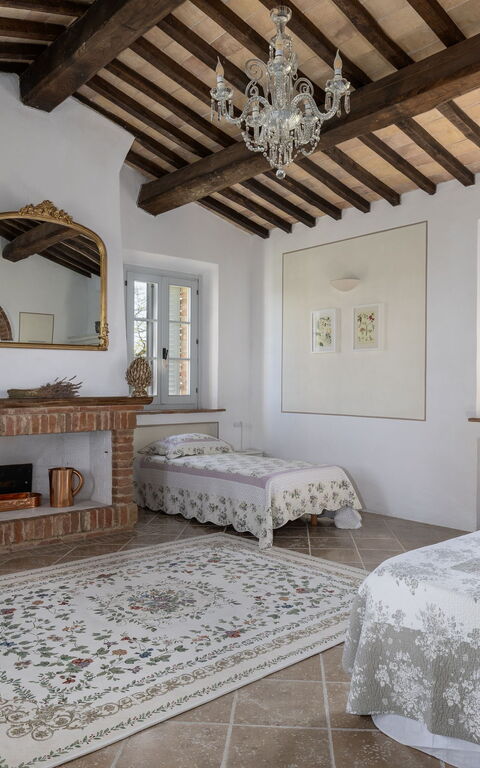 Casale Delle Mele: chambre à coucher