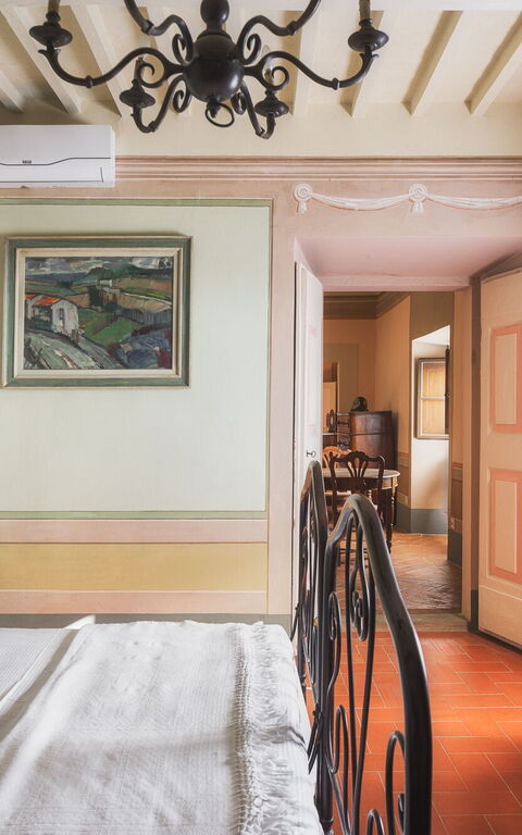 Villa Laparelli Pitti: chambre à coucher