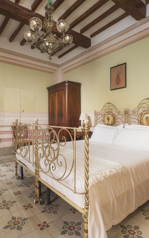 Villa Laparelli Pitti: chambre à coucher