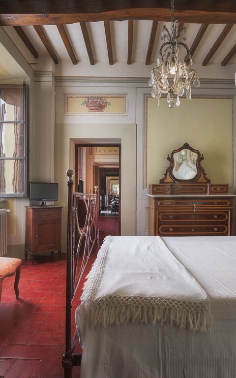 Villa Laparelli Pitti: chambre à coucher