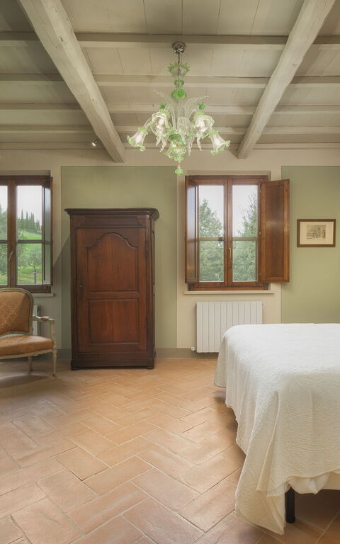 Villa la Contea: chambre à coucher