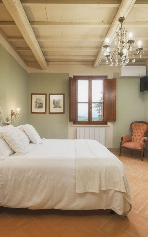 Villa la Contea: chambre à coucher