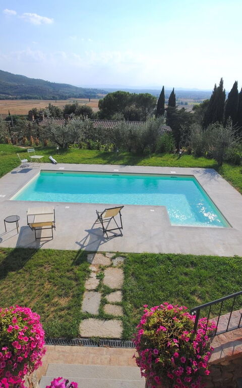 Villa Le Corchie: bassin, Extérieur, Extérieurs, Jardin