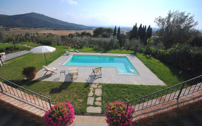 Villa Le Corchie: bassin, Extérieur, Extérieurs, Jardin