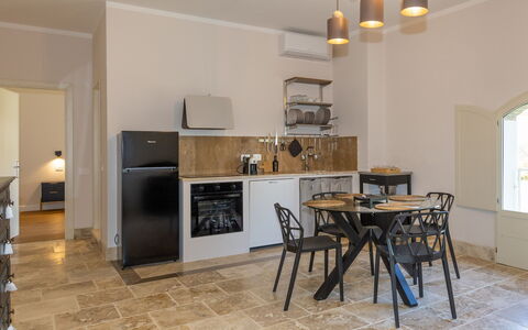 Logement Borgo Ariano 18: Cuisine, Salle à manger