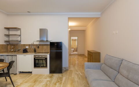 Logement Borgo Ariano 19: Cuisine, Salle à manger, Salon