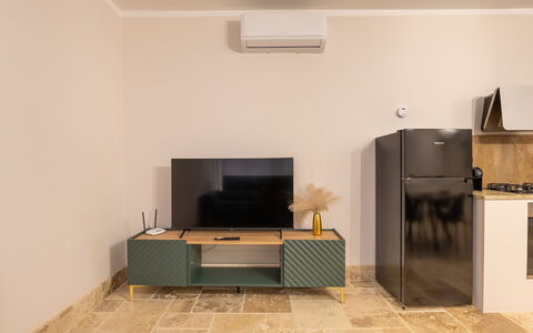 Logement Borgo Ariano 3: Cuisine, Salon