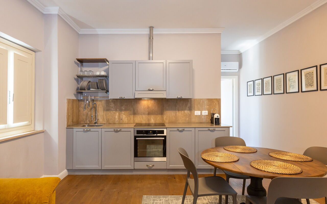 Logement Borgo Ariano 20: Cuisine, Salle à manger