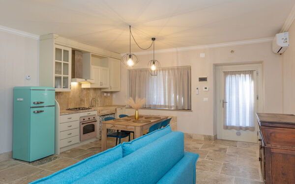 Logement Borgo Ariano 5: Cuisine, Salon
