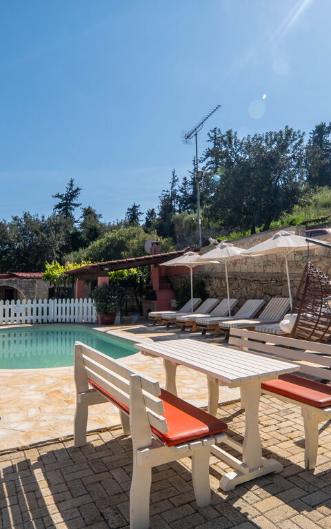 Villa Nikolas: Balcon / Terrasse / Patio, bassin, Extérieur, Extérieurs