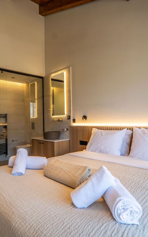 Villa Zen Chrysi: chambre à coucher