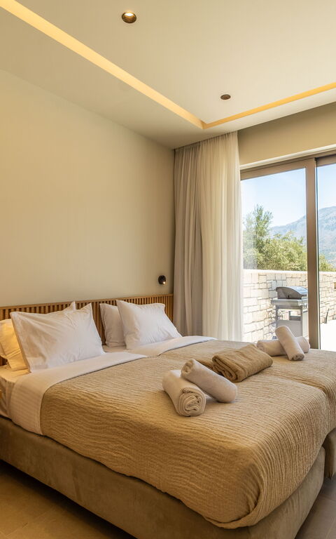 Villa Zen Chrysi: chambre à coucher