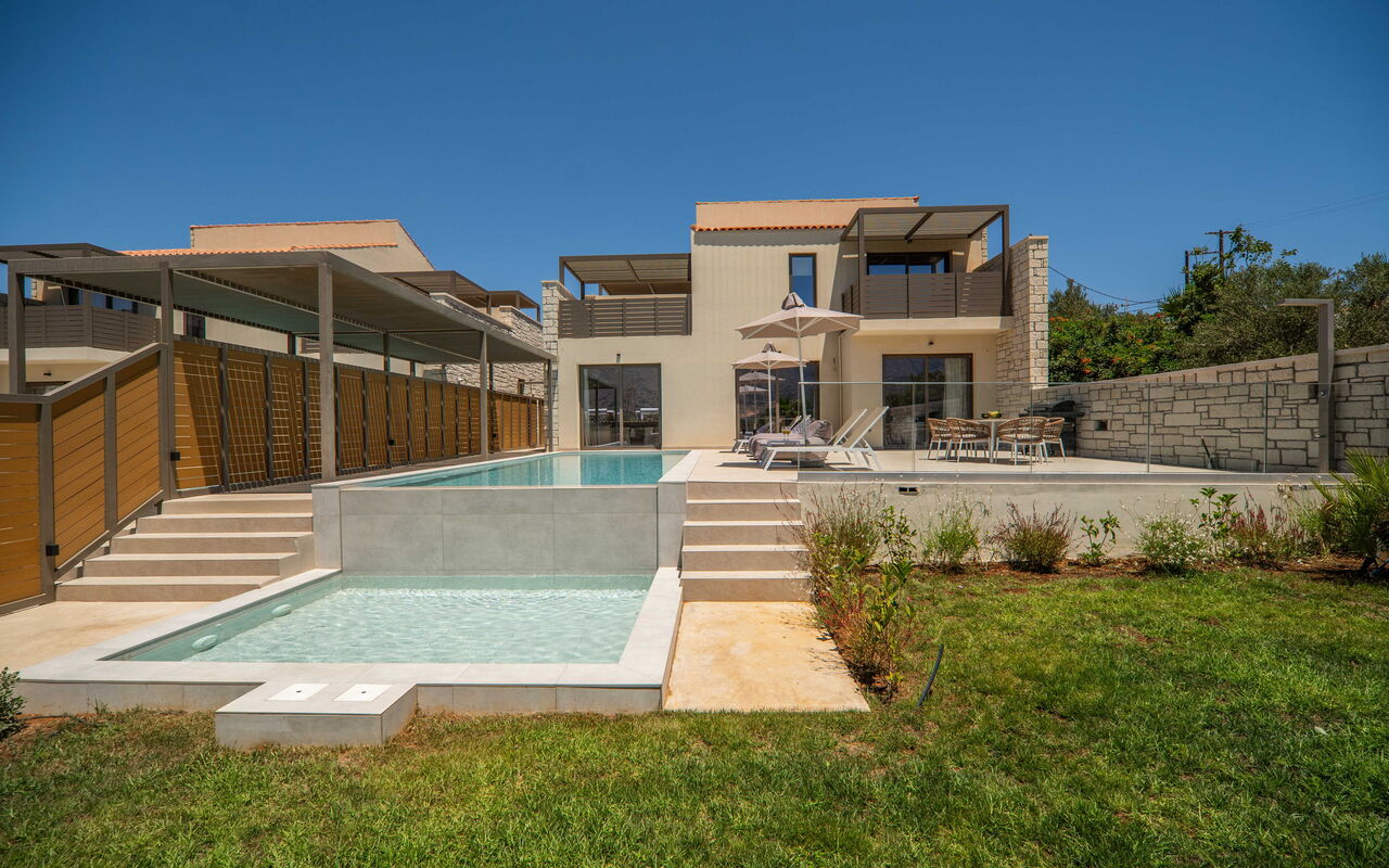 Villa Zen Chrysi: bassin, Extérieur, Extérieurs, Jardin