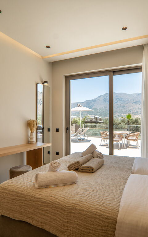 Villa Zen Aphrodite: chambre à coucher