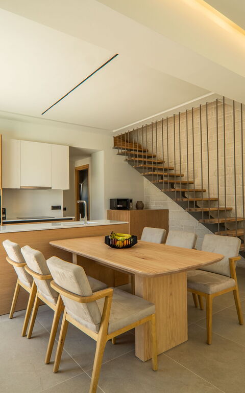 Villa Zen Aphrodite: Cuisine, Salle à manger