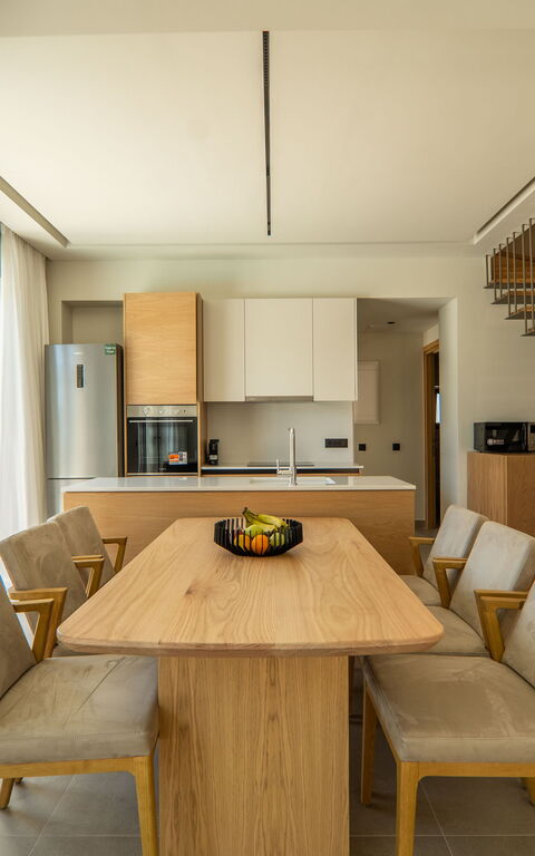 Villa Zen Aphrodite: Cuisine, Salle à manger