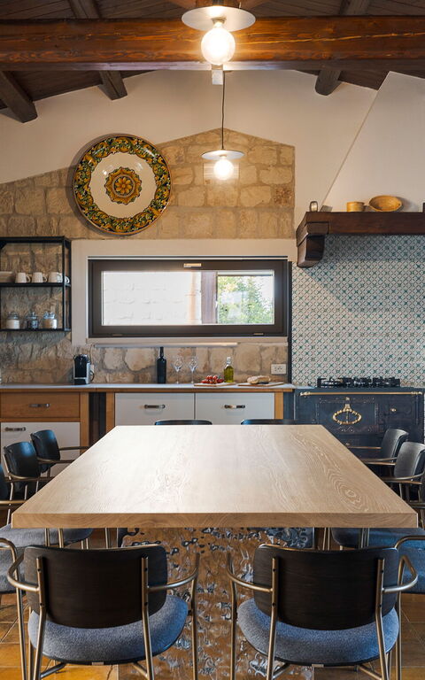 Corte Antigua: Cuisine, Salle à manger