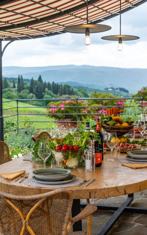 Villa Tenuta Casenuove: Balcon / Terrasse / Patio, Extérieur, Extérieurs, Vues