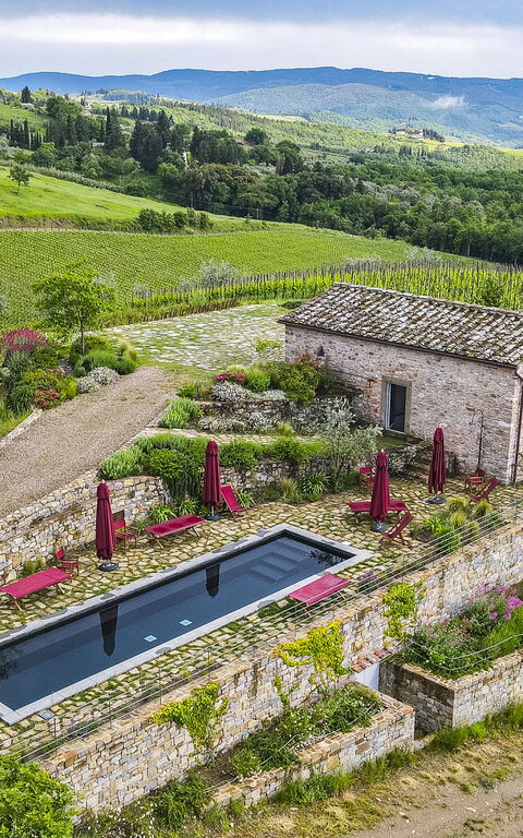 Villa Tenuta Casenuove: bassin, Vues