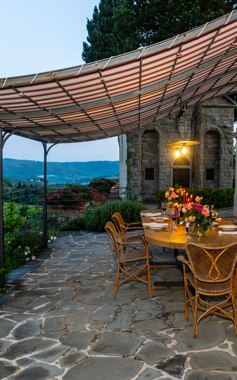 Villa Tenuta Casenuove: Balcon / Terrasse / Patio, Extérieur, Extérieurs, Vues