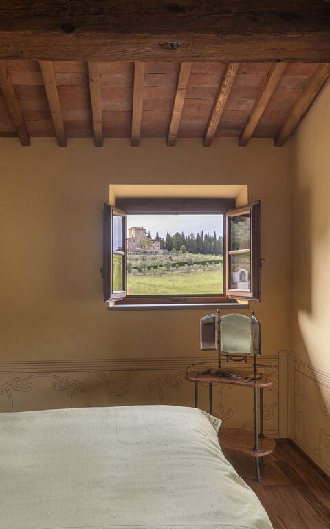 Villa Tenuta Casenuove: chambre à coucher