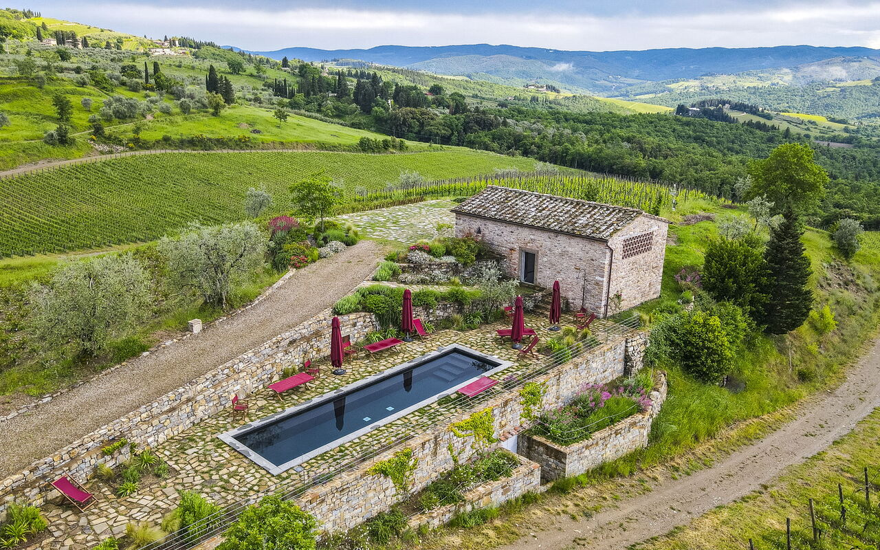 Villa Tenuta Casenuove: bassin, Vues
