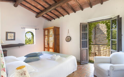 Logement Granaio: chambre à coucher