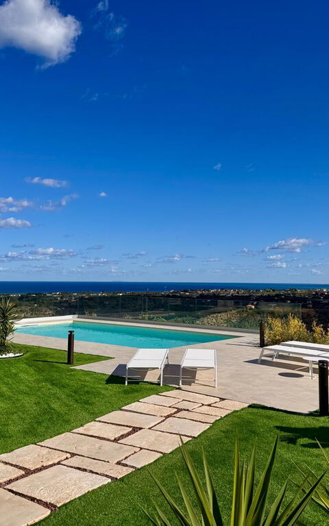 Villa Aversa: bassin, Extérieur, Jardin, Vues