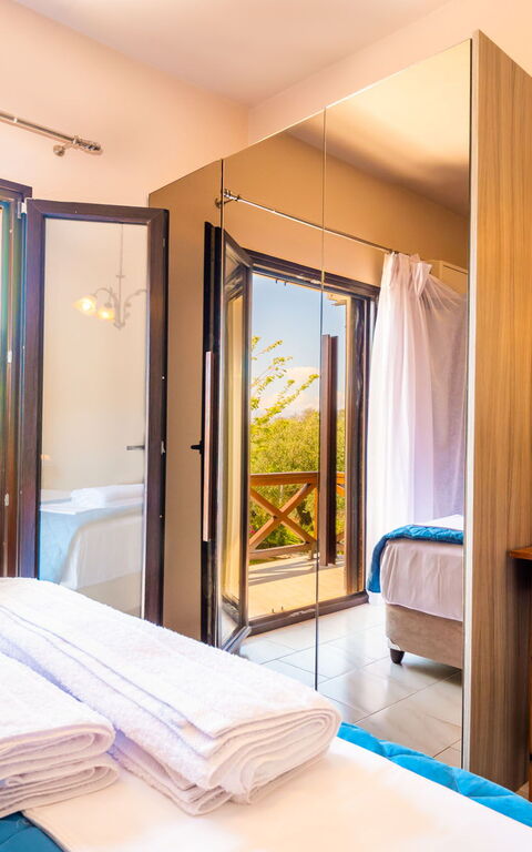 Villa Irida: chambre à coucher