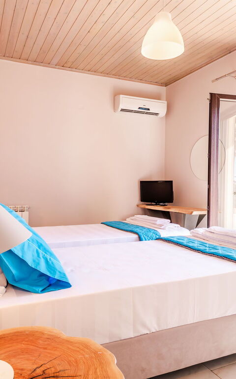 Villa Irida: chambre à coucher