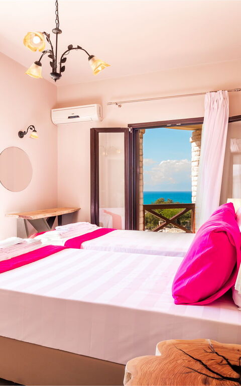 Villa Irida: chambre à coucher