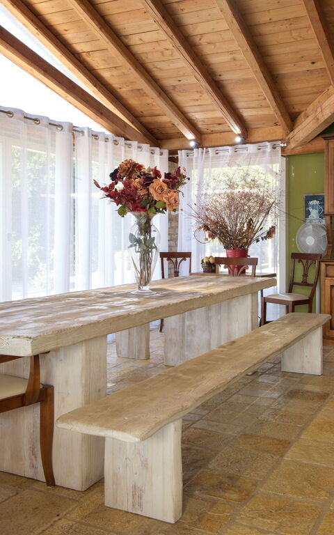 Villa Irida: Cuisine, Salle à manger, Salon