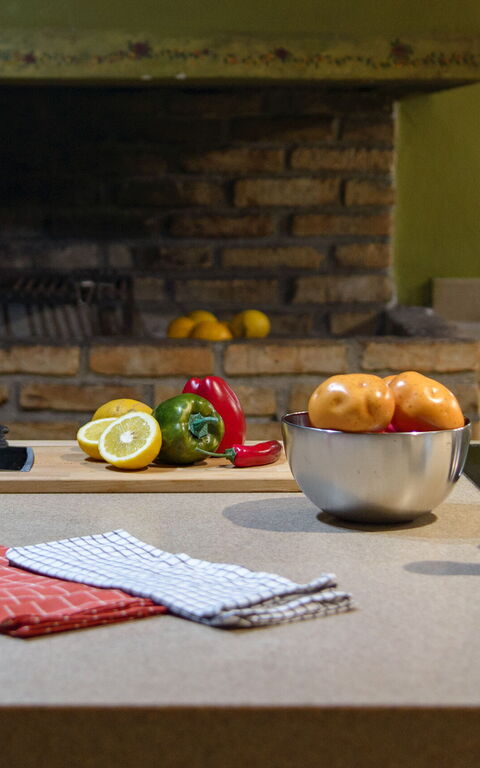 Villa Irida: Cuisine, Salle à manger, Salon