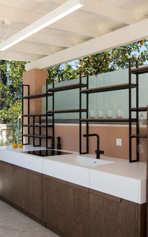 Villa Eleas Ikos: Balcon / Terrasse / Patio, Extérieur, Extérieurs