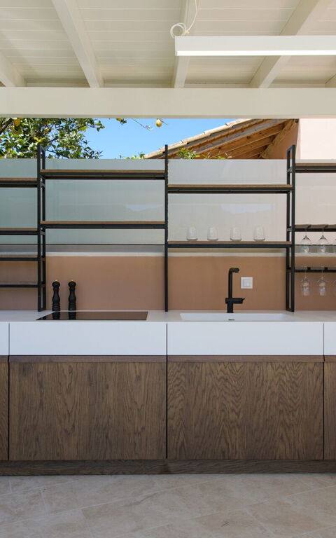 Villa Eleas Ikos: Balcon / Terrasse / Patio, Extérieur, Extérieurs