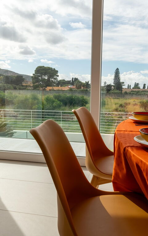 Villa Pizzolungo: Salle à manger, Salon