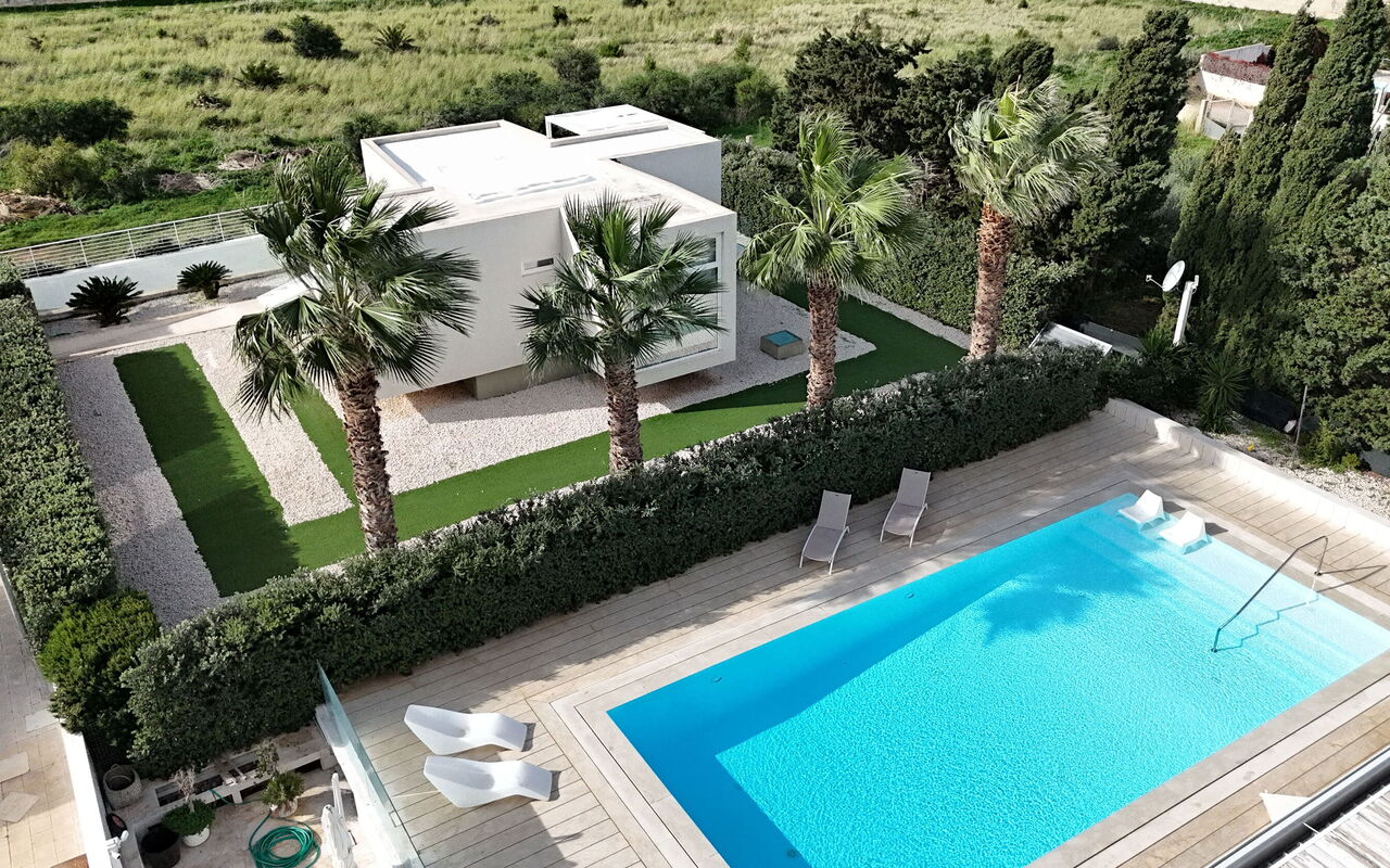 Villa Pizzolungo: bassin, Extérieur, Jardin, Vues