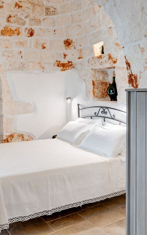 Trulli di Luccio: chambre à coucher