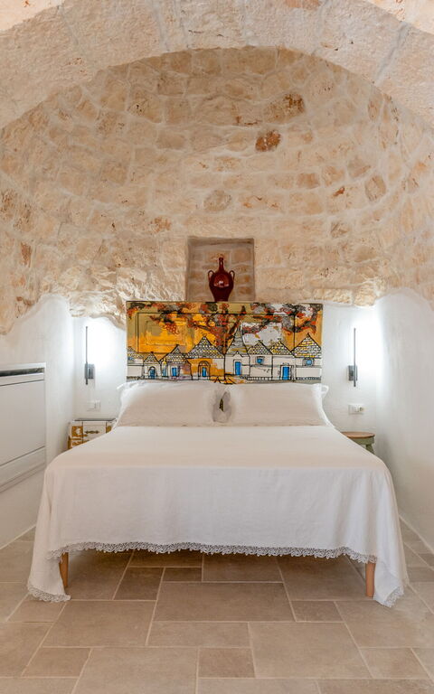 Trulli di Luccio: chambre à coucher