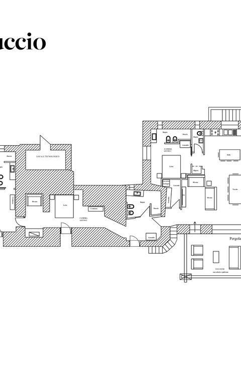 Trulli di Luccio: Planimétrie