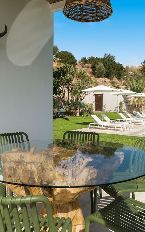 Villa Petite Afrique: Balcon / Terrasse / Patio, bassin, Extérieur, Extérieurs, Jardin