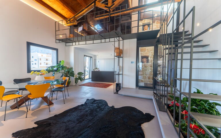 Punta Marina Luxury House: Salle à manger, Salon
