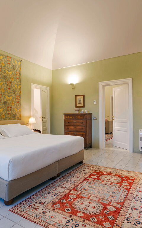 Domus Olivae: chambre à coucher, Salle de bain