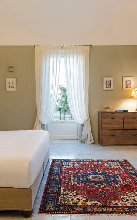 Domus Olivae: chambre à coucher, Salle de bain