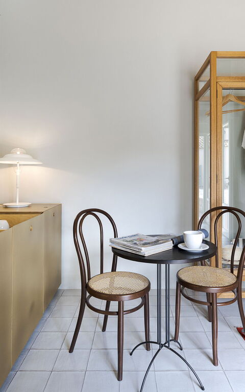 Domus Olivae: chambre à coucher, Salle de bain