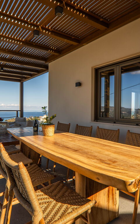 Lofos Horizon Villa: Balcon / Terrasse / Patio, Extérieur, Extérieurs