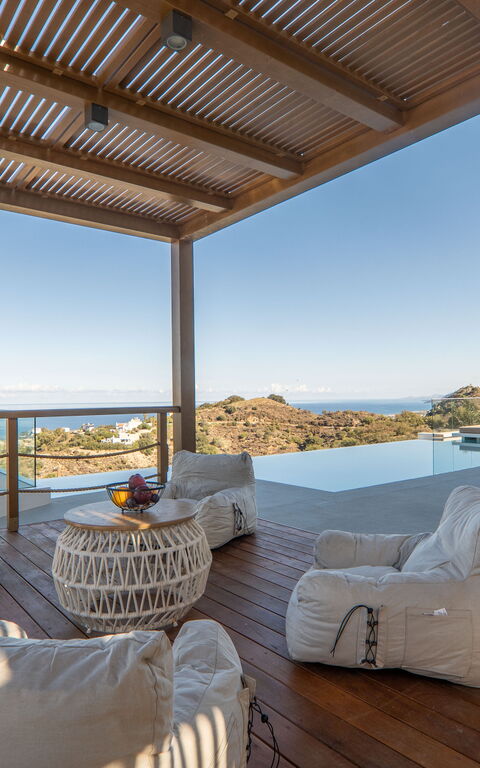 Lofos Horizon Villa: Balcon / Terrasse / Patio, bassin, Extérieur, Extérieurs