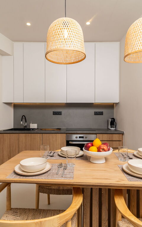 Lofos Horizon Villa: Cuisine, Salle à manger