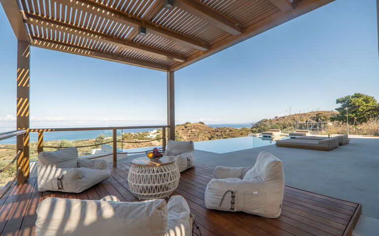 Lofos Horizon Villa: Balcon / Terrasse / Patio, bassin, Extérieur, Extérieurs